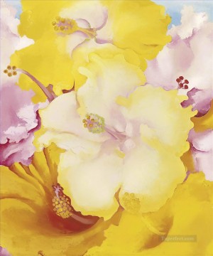 Decoración floral de hibisco Georgia Okeeffe Pinturas al óleo
